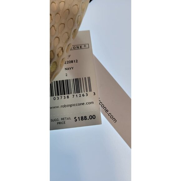 Robin Piccone One-Piece Womens Swimsuit Size 2 Pua Bandeau Beige NEW - Picture 6 of 8